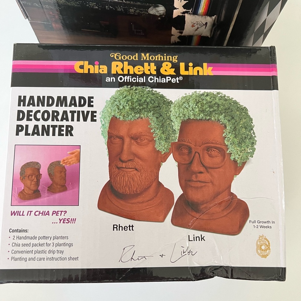 Good Mythical Morning Rhett and Link Chia Pets